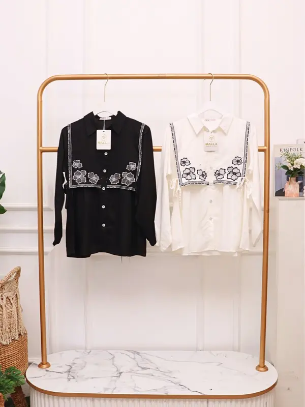 Live Exclusive MDM Atasan Vioraa Rayon Twill Fashion Wanita 0