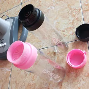 BOTOL MINUM PLASTIK PORTABEL CUP 600ml 800ml