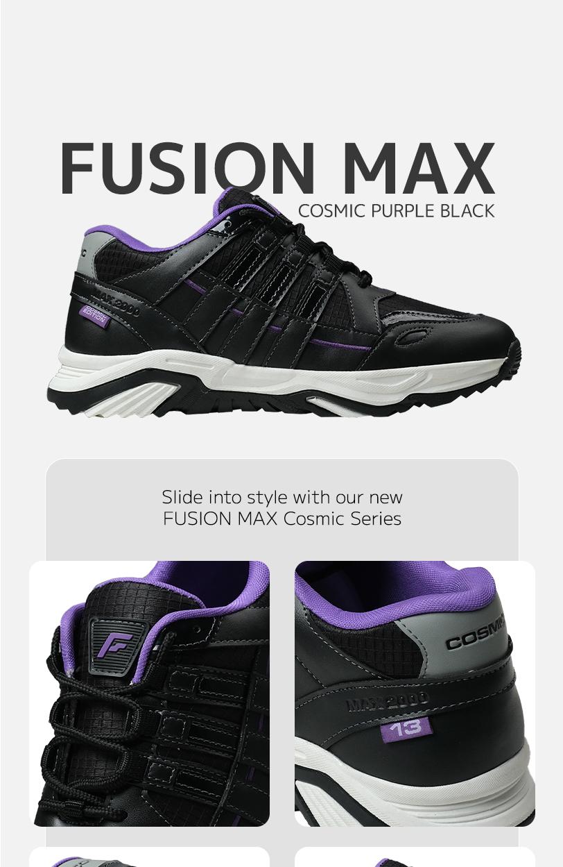 Footstep Footwear Sepatu Pria Sneakers Fusion Max - Purple Black Original Shoes Footstep Footwear Sepatu Pria Sneakers Fusion Max - Purple Black Original Shoes