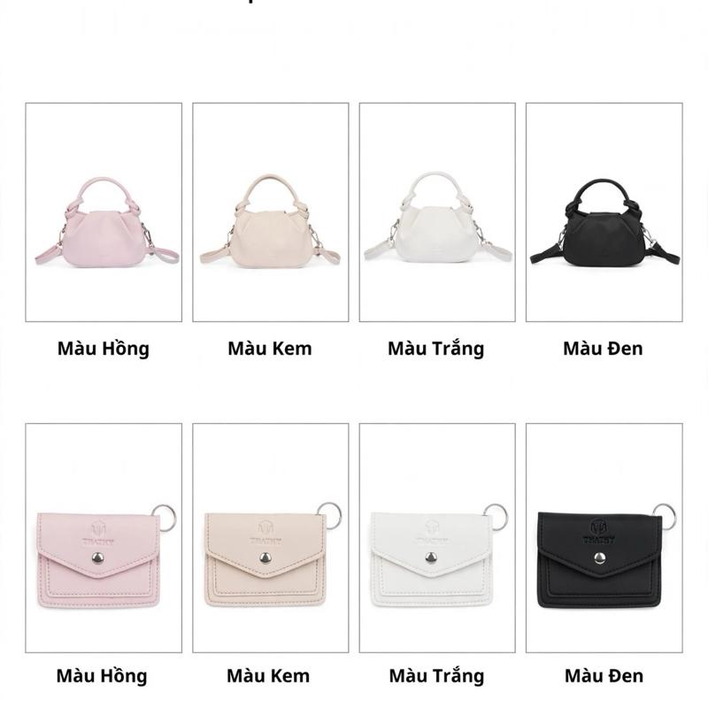 Túi Xách Nữ THATHY TDCN02 - Da Mềm Cao Cấp - Size 22cm - Tặng Kèm Dây Đeo