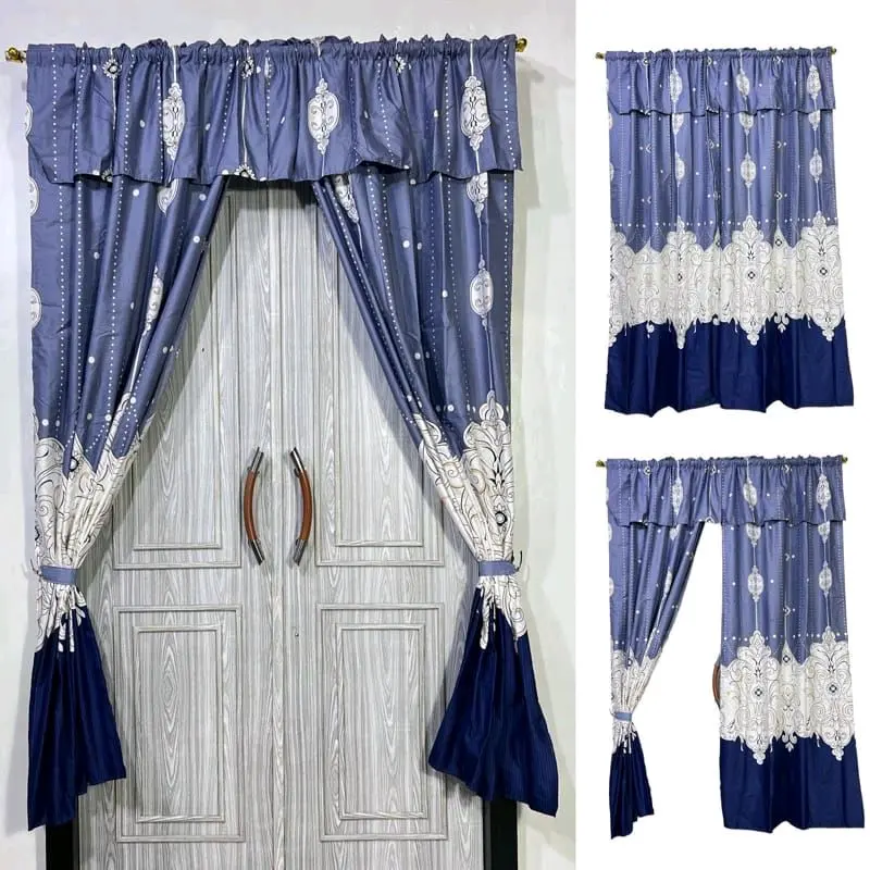 GORDEN SERUT JENDELA DAN PINTU BAHAN KATUN PAKET HEMAT ISI 5 PCS KAIN JENDELA Tali Katun Elegant Curtain 7
