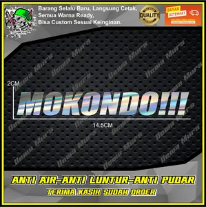 Cutting Sticker MOKONDO!!! Sticker Cocok Buat Motor , Mobil Dan Lain-Lain