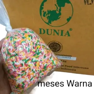 Mesis Rainbow 500gr dengan Toping - Untuk Kue dan Camilan - Food, Baking