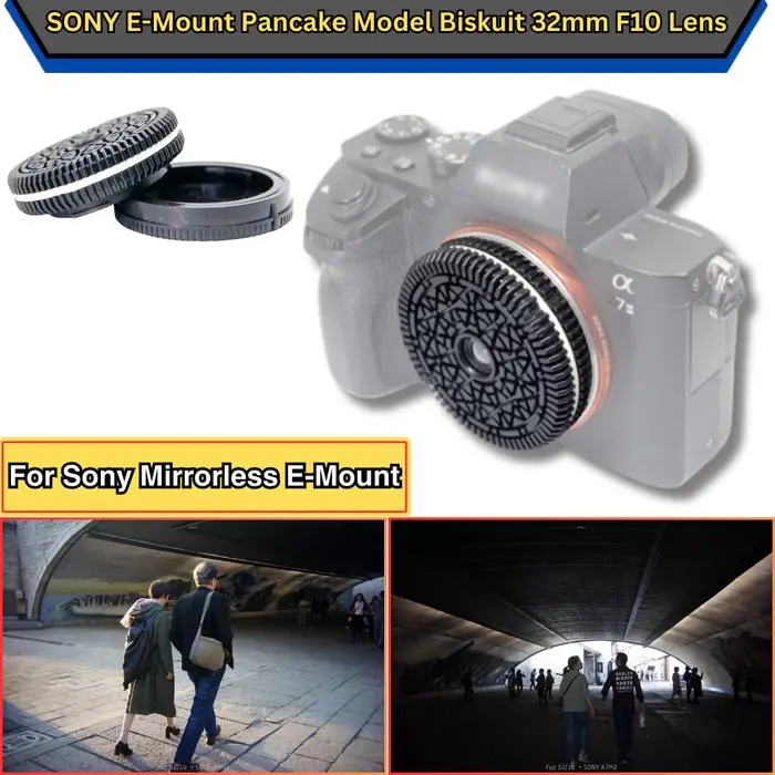 Produk Baru!! - LENSA Model BISKUIT 32mm F1 For SONY E-Mount Camera Mirrorless Pancake Kamera Lens A6 Series A7 Series A7R Series A7S Series A7C Series ZV-1 ZV-E1 ZV-E1 FX3 FX3