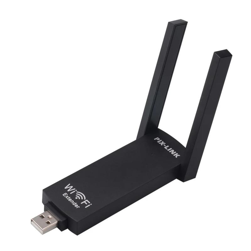 Product Introduction of USB WiFi Signal Extender Amplifier with Double Antenna MT7628K LV - UE02 300Mbps 802.11n 22