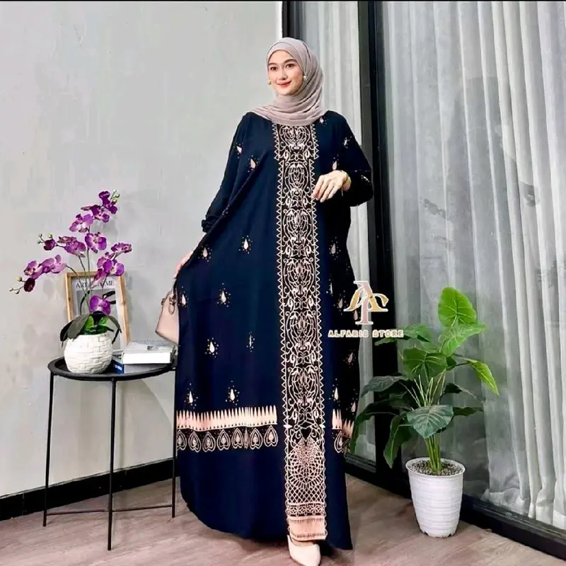 ABAYA KAFTAN JUMBO ALLSIZE BY QUINN BATIK FASHION PEKALONGAN 1