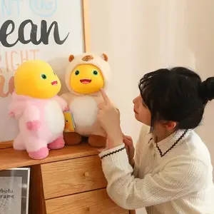 Boneka Dino Nailong Hoodie Dinosaurus Naga Susu Cosplay Capybara Mainan Hadiah Ulang Tahun Toys Dolls