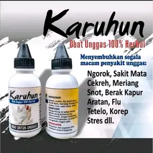 KARUHUN Obat Unggas Mengatasi Segala Macam Jenis Penyakit (Ngorok, sakit mata, cekreh, meriang, snot flu, Aratan dll)