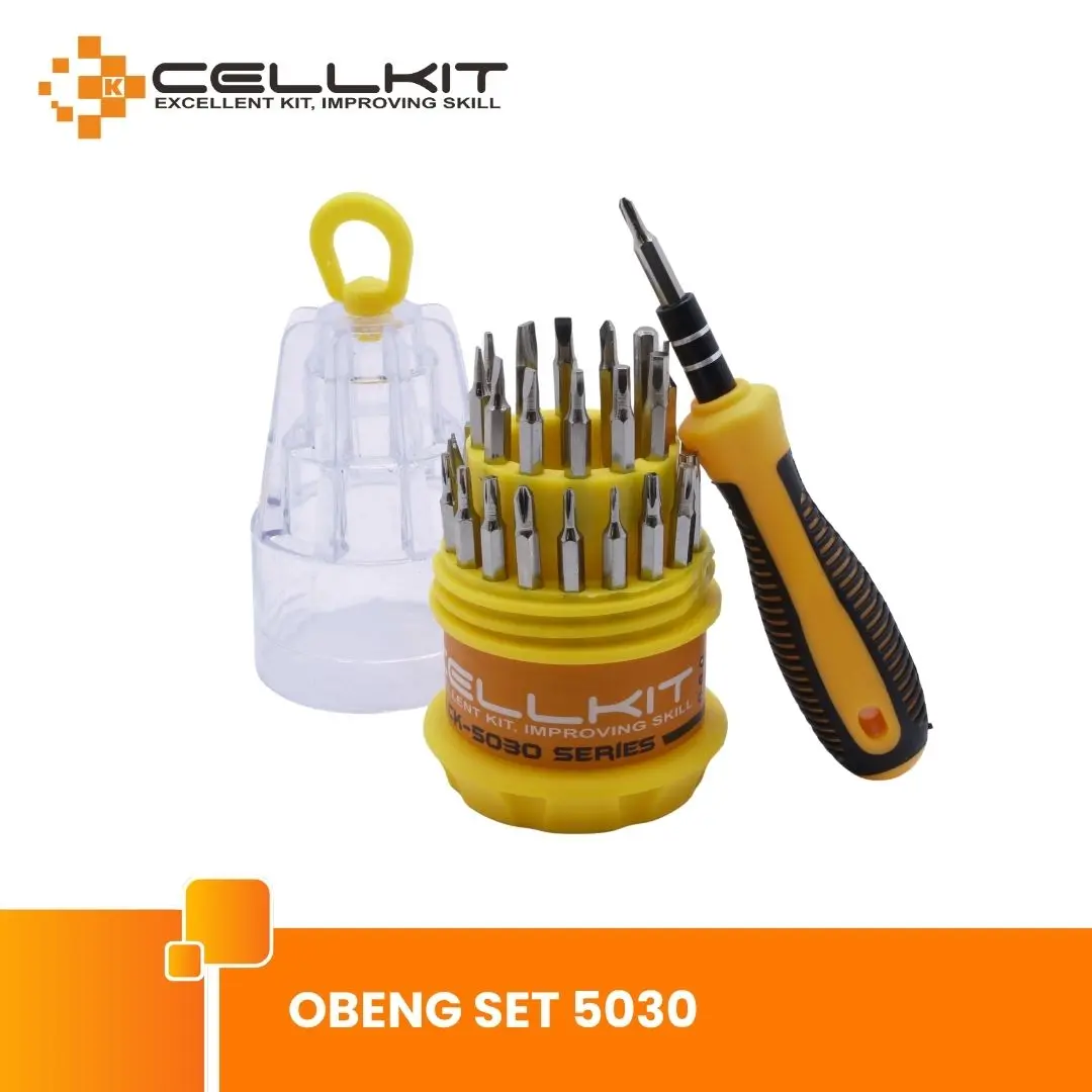 CELLKIT Obeng Set Magnetik 5030 30 IN 1 untuk HP Android iOS Laptop Elektronik