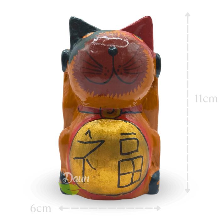 Gambar Patung Kucing Kayu Imut | Dekorasi Rumah dari Daun The Gift Shop Kab. Badung Tokopedia