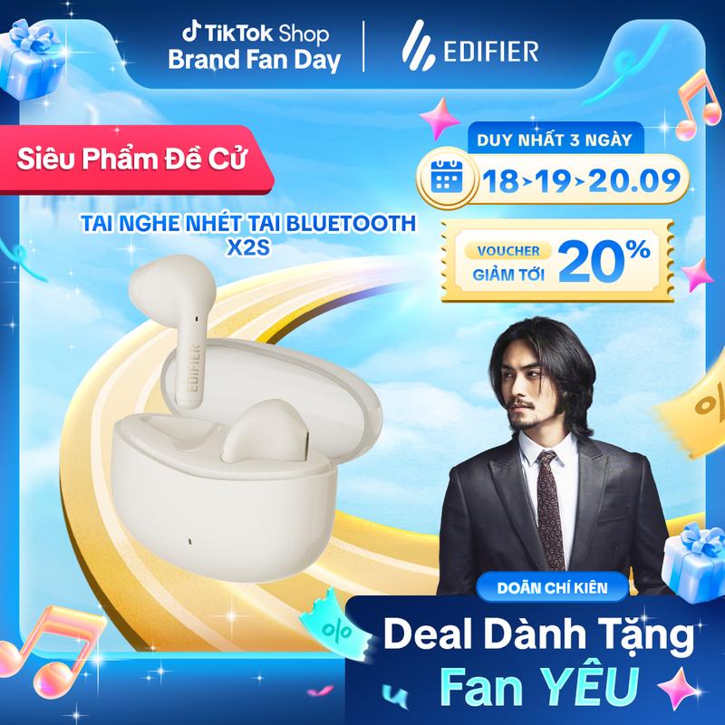 [DCK X EDIFIER] Tai Nghe Bluetooth Nhét Tai EDIFIER X2S | Khử Tiếng Ồn Môi Trường | Thời Gian Sử Dụng Đến 26H | Bảo Hành 15 Tháng