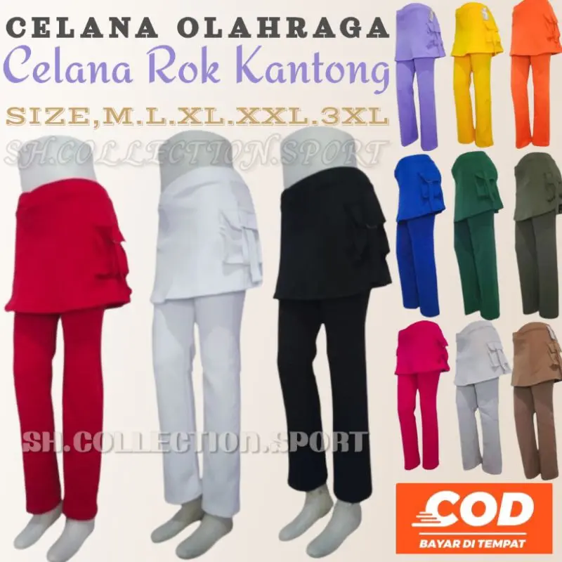 [COD][BEST SELLER][CELANA SENAM ROK KANTONG ]>celana senam wanita//celana olahraga wanita//celana PDL//celana olahraga wanita panjang//celana senam kargo//celana olahraga wanita jumbo//celana senam aerobic//Rok Celana Olahraga
