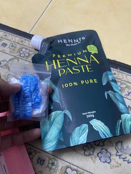 Product Review of HENNIS INAI RAMBUT PASTE HALAL Sah solat Henna Hair Dye kering organik syampu & perapi sebarang kilauan yang tahan lama bebas alkohol 24 bulan produk kehilangan rambut syam pupe henna  shampoo from g**🍵 0