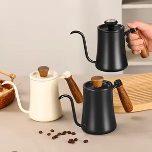 Teko Kopi Leher Angsa Gooseneck Pour Over Kettle Stainless Steel 304 | 350ml & 600ml Long Narrow Spout Hand Drip Coffee Tea Pot with Lid Coffeeware