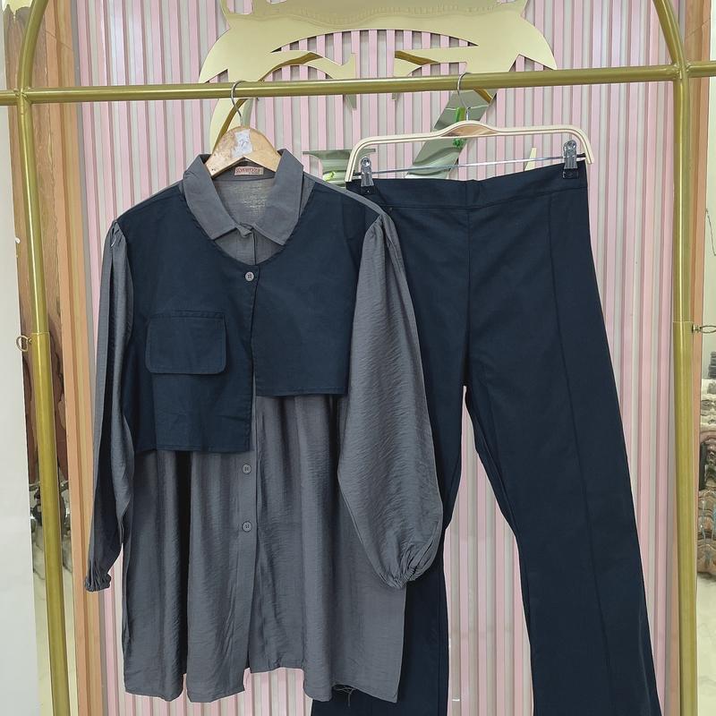 Gwenza - Erinka Setelan Celana Basic - Muslim Wanita 3