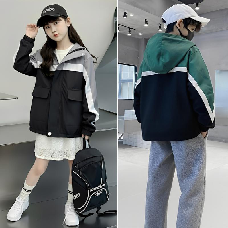 Áo khoác bé trai bé gái size đại FAK4 gió 2 lớp dày dặn 5-15 tuổi Fivebe