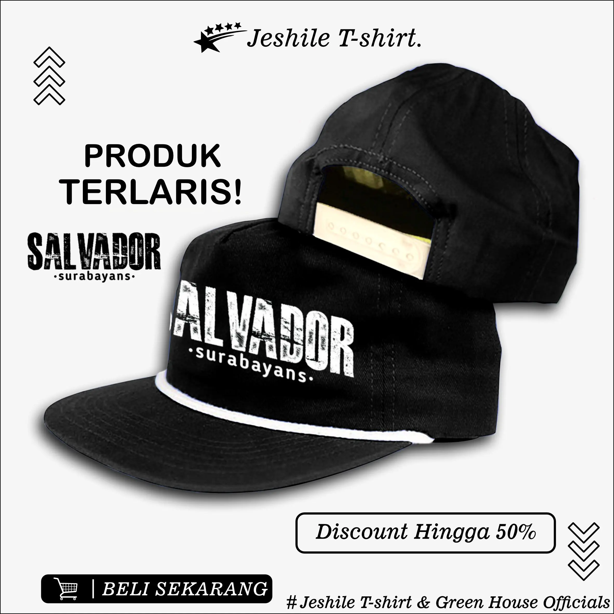 Topi snapback Caps Classic logo salvador/ topi snapback/Skycoid SPECIAL EDITION