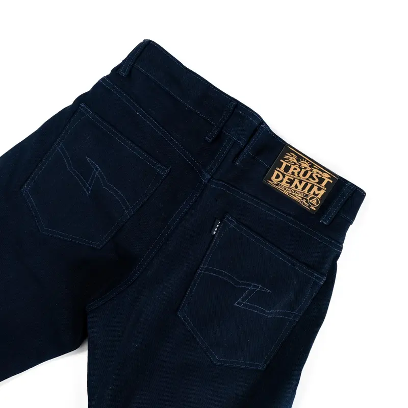 Eagle Ultimate V1-Celana Denim IndigoxBlack Selvedge Accent 14oz Raw Denim Selvedge Accent 1