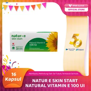 Natur E Skin Start Natural Vitamin E 100 UI Pack 16 Kapsul