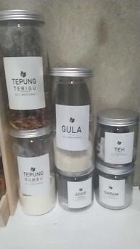 Product Review of COD NEW PAKET HEMAT 6 TOPLES BUMBU TUTUP SILVER ALUMUNIUM FREE NEW LABEL (500ml+1200ml) from N**a 0