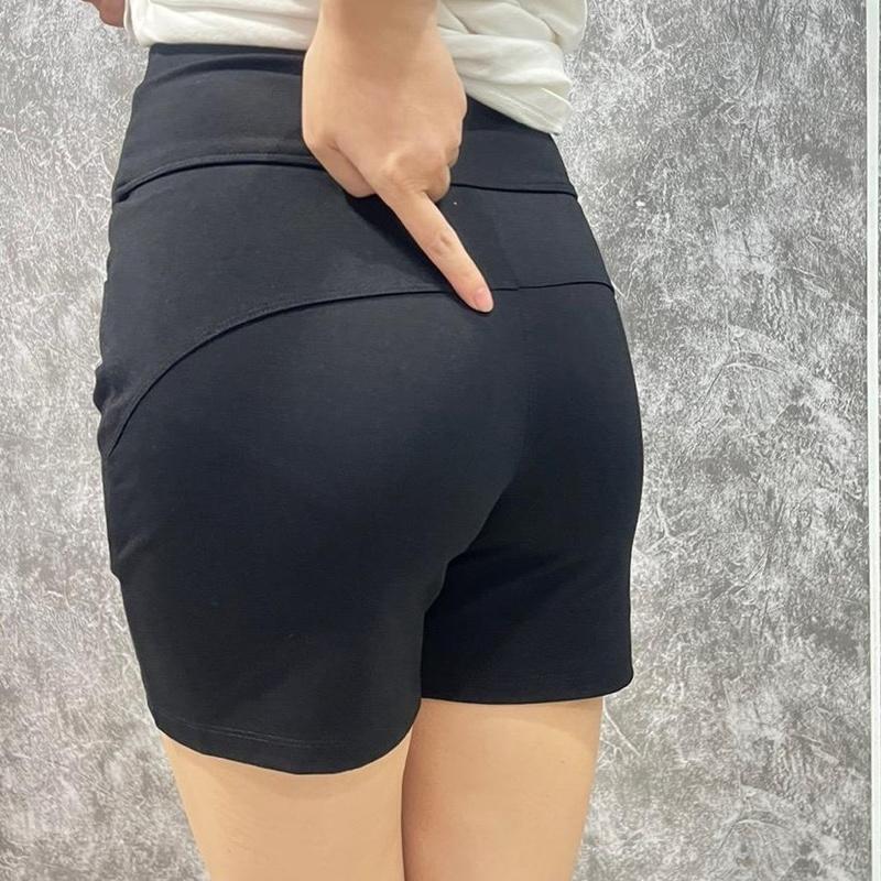 Quần Legging Nâng Mông Ngắn Túi Trước Màu Đen Chất Mì Hàn Size S-5XL Pants Nữ Women Umi