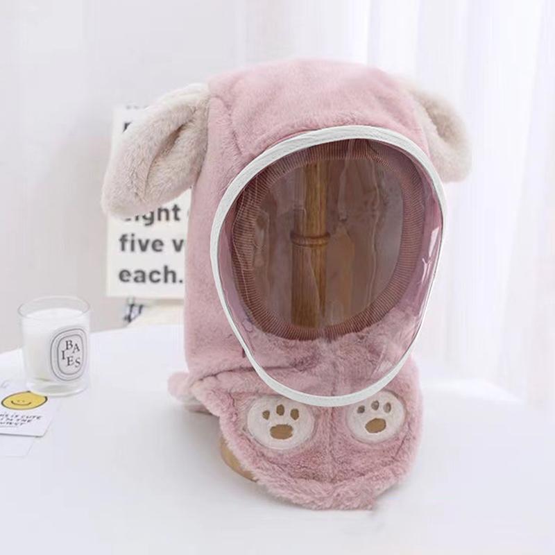 Product Introduction of Windproof Winter Warm Ear Protection Hat Thick Face Cover Hat Cute Rabbit Ear Cap For Boys And Girls 25