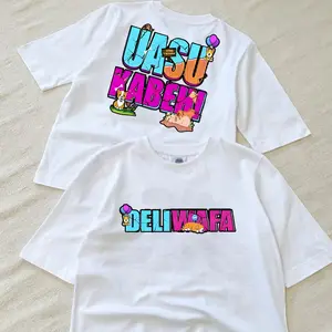 Kaos Streetwear Pria Wanita Depan-Belakang Deliwafa Desain Premium Polyester Quality - 041 - Baju