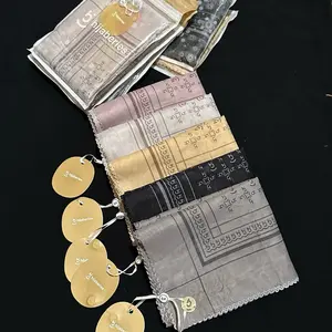 Hijaberies Pouch Atalia Series Digital Print LC Bahan Paris Ultra Halus Lembut Ringan Mudah Dibentuk Size 110cmx110cm