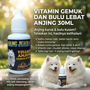 Vitamin Gemuk dan Bulu Lebat Anjing 30ml