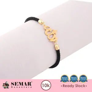 Gelang Tali Serut Lafadz Allah Gold 10K Semar Nusantara