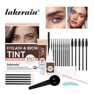Lakerain Instant Lash & Brow Set Eyebrow Eyelash Tint Dye Kit Home Use