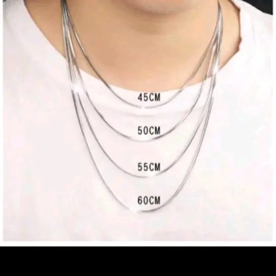 KALUNG TITANIUM PRIA WANITA MODEL BULAT ANTI KARAT TIDAK MUDAH LUNTUR Elegan Hadiah 5