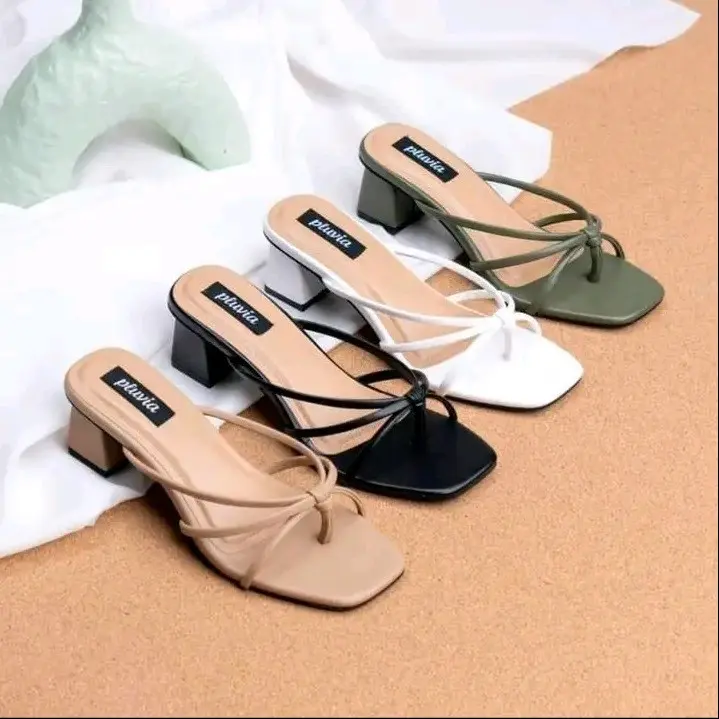 Sandal Wanita Kekinian Hak Tahu 5cm Jepit Ikat terbaru jepitwanita