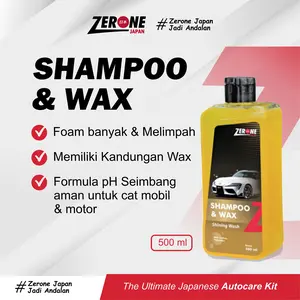 Shampo Mobil Shampo & Wax Zerone Japan Sabun Cuci Mobil Original