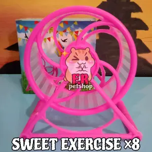 mainan hamster kincir sweet exercise ×8