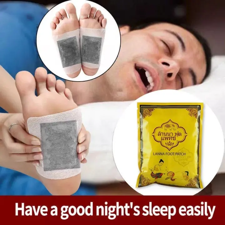 Thailand LANNA Detox Foot Patch Pads Koyo Kaki Detox 100%original Koyo Kaki Buat Asam Urat / Detox Racun Kaki / Foot Detox Pads / Tempel Di Telapak Kaki