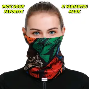 [Pack 2 Pcs] Masker Neckwear Anti UV Multifungsi Motif / Masker Mendaki / Bikers Facemask / Penutup Kepala Outdoor