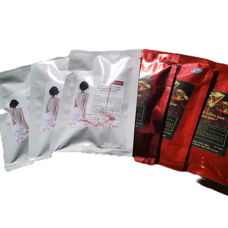    Combo 8 Tắm Trắng Body  Bán Chạy   4  Tắm Trắng Hồng Sâm  Mờ Thâm Mịn Da + 4 Tắm Trắng Thảo mộc    Phương Quyên  Shop 3 Dưỡng Da Body 