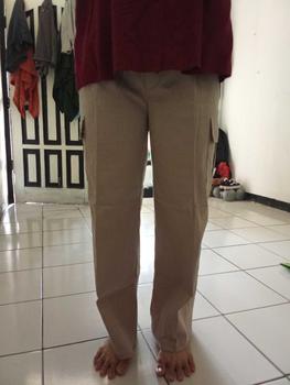 Product Review of Celana Kulot Cargo Highwaist Wanita Kekinian Zyta Full Karet ada Tali Serut Twill Combad from m** D** 0
