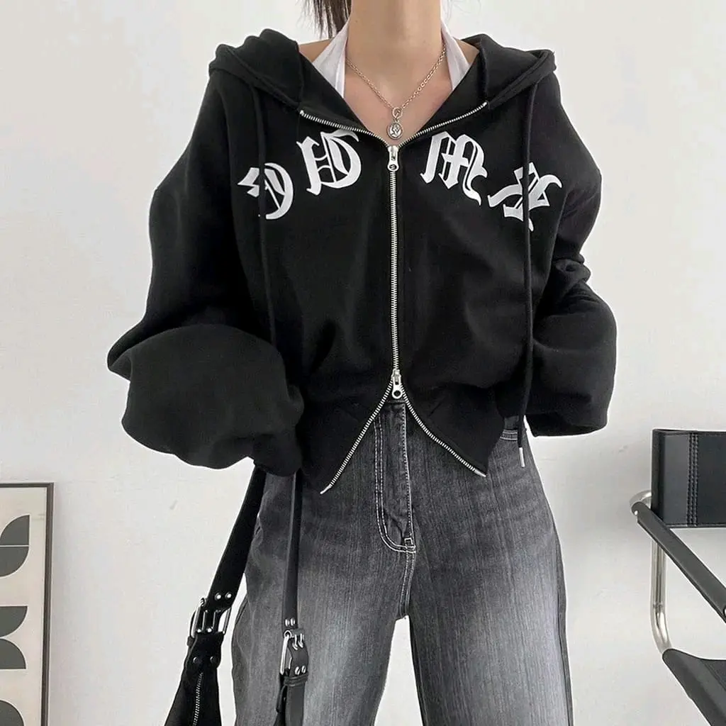 JAPANESE CROPE HOODIE JIPER SWEATER-SWEATER CROP WANITA TERBARU