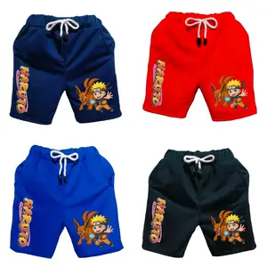 Celana pendek anak laki laki motif Naruto 1-9 Tahun