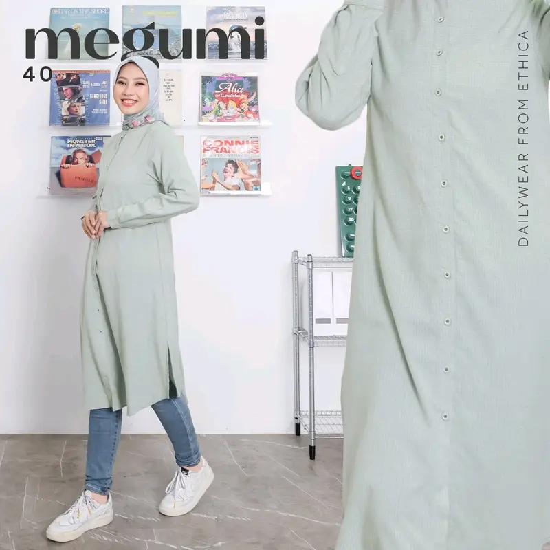 MEGUMI 40 BY ETHICA | TUNIK TERBARU TUNIK KEKINIAN TUNIK POLOS TUNIK SIMPEL 3