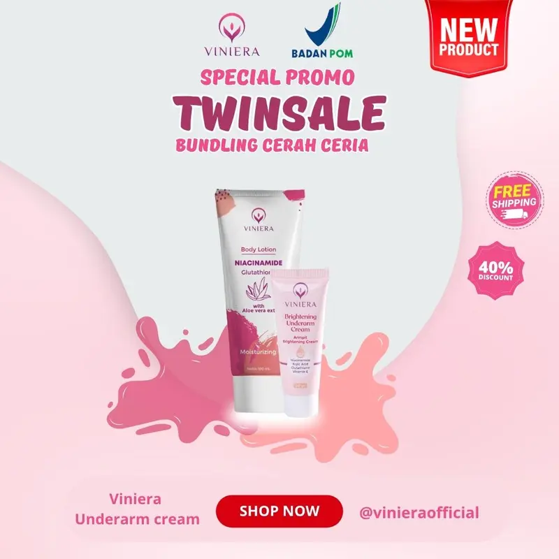 VINIERA BRIGHTENING UNDERARM CREAM [SPESIAL SALE LAUNCH] Pencerah Ketiak Perawatan Mencerahkan 0