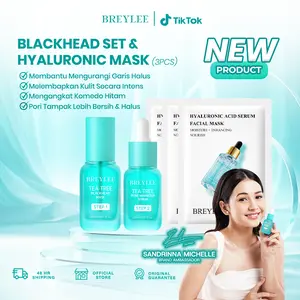 [NEW] [LIVE]  BREYLEE Blackhead Remover Mask KIT - Pengangkat Komedo Masker Hidung (20ml) & Pore Minimizer Serum (20ml)