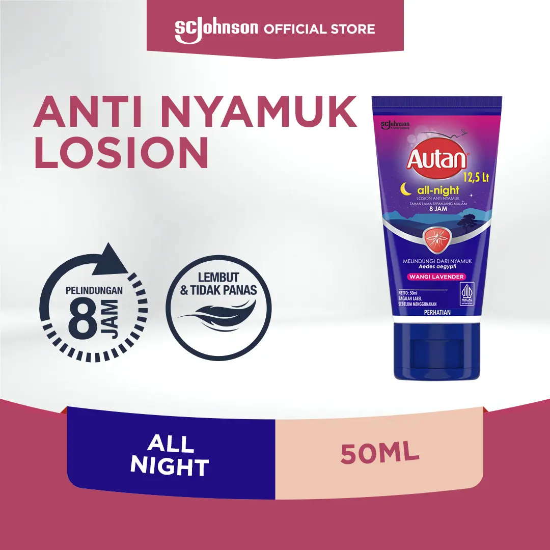 Autan All Night Lotion Tube 50ml