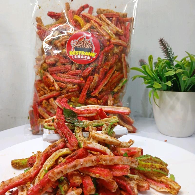Kerupuk Beton Pedas Daun Jeruk 500 Gram - Snack Makanan Ringan Kering - Snacks, Food 3