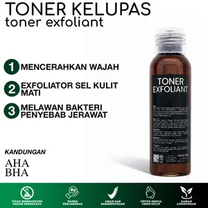 TONER EXFOLIANT 60 ml atau 100 ml (TONER  KELUPAS || TONER FLEKSOL ORIGINAL) Perawatan Mencerahkan