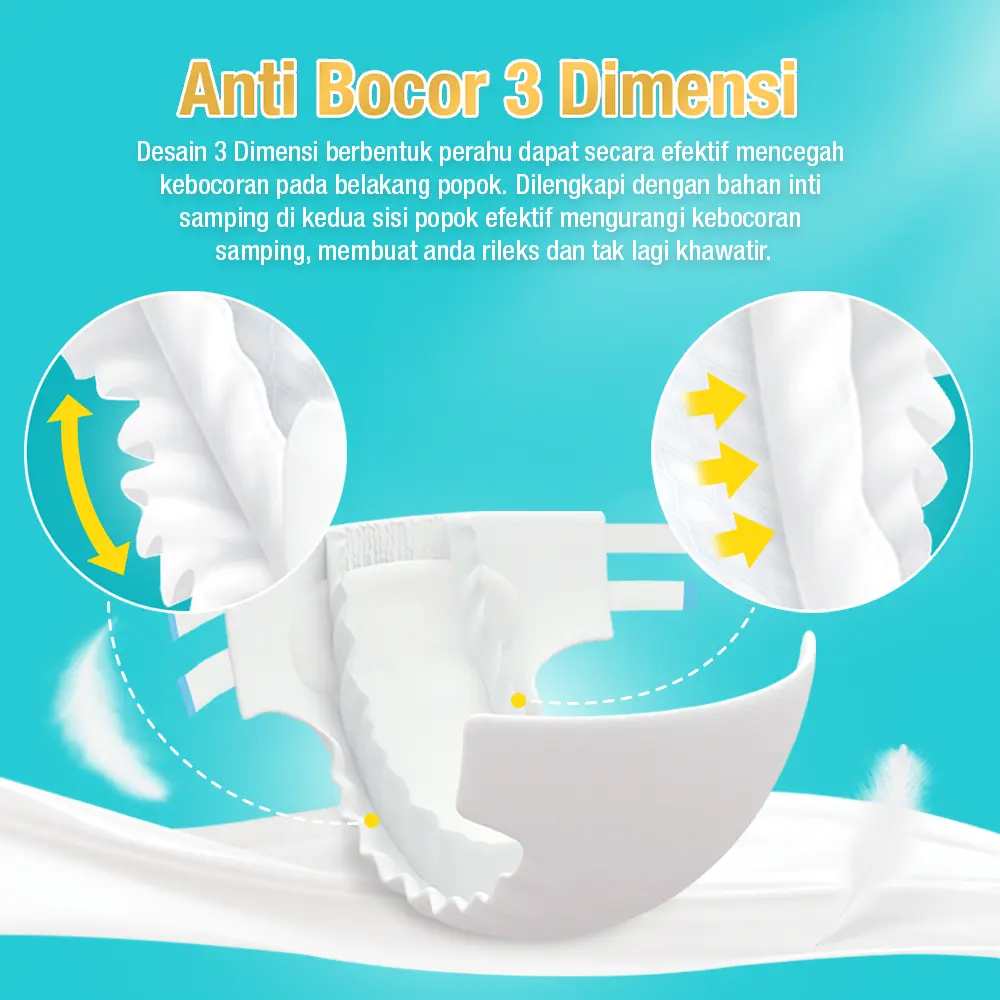 [1 PACK] PARENTY Adult Tape Soft Diapers Size M8/L7/XL6 - Kemasan Baru Popok Perekat Dewasa Lembut Menyerap Cepat Popok orangtua celana dewasa Popok Celana popok dewasa