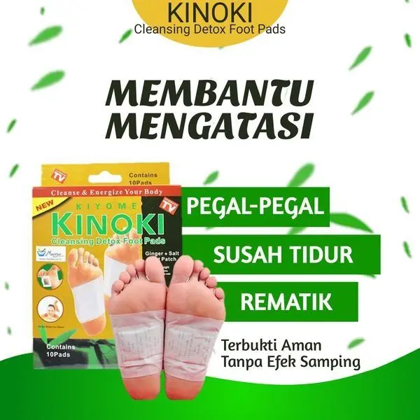 [PAKET KINOKI 30 PCS] Kinoki Gold Detok Foot Pads Koyo Kaki Ginger Patch Hand - Membantu Mengurangi Racun dalam Tubuh