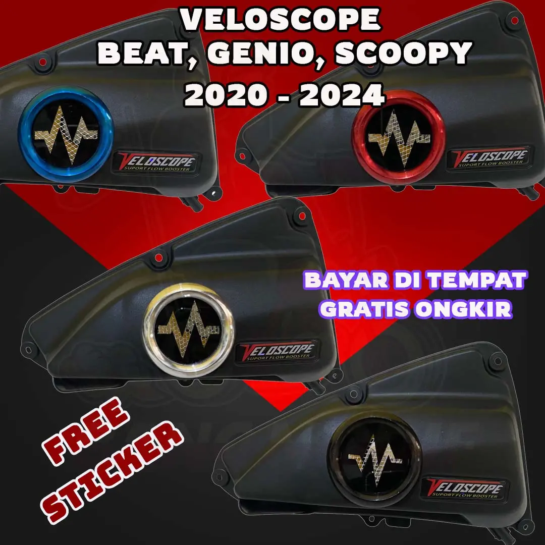 VELOSCOPE BEAT 2020 - 2024 TUTUP FILTER BEAT SCOOPY GENIO 2020 - 2024 MODEL VELOSCOPE TUTUP FILTER GENIO VELOSCOPE TUTUP FILTER SCOOPY VELOSCOPE